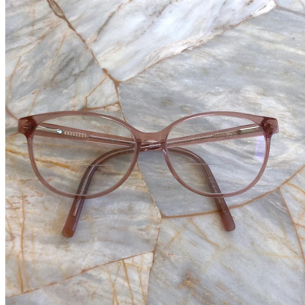 Bio-eyes BE221 Mauve Pink Oval Bifocal Eyeglasses Retro Frames